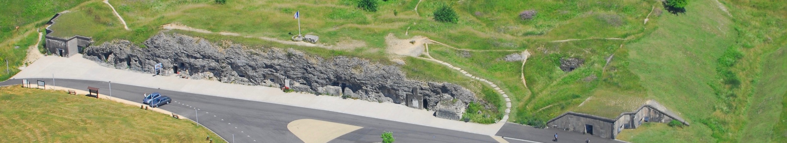Fort de Vaux vue aérienne