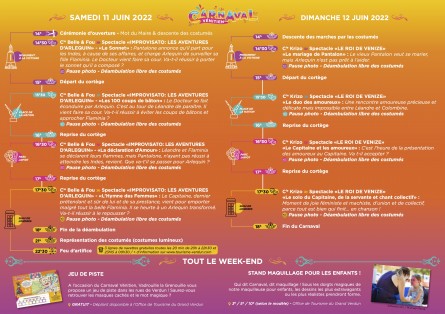Programme Carnaval 2022 Verso