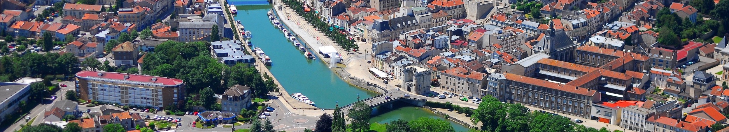 vue aérienne de Verdun