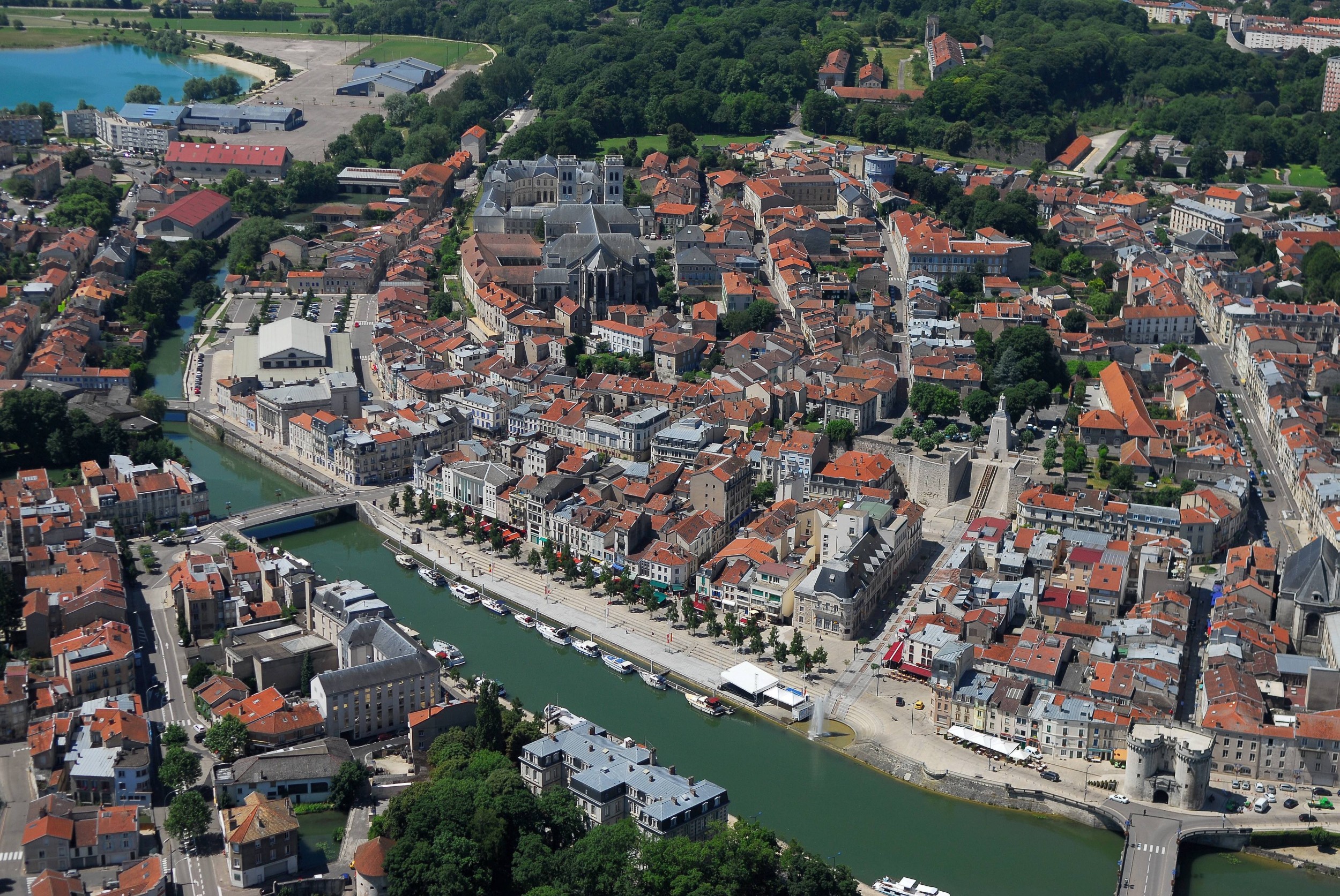 Vue aérienne de Verdun